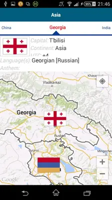 Georgian 50 languages android App screenshot 1